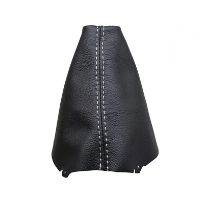 VW GOLF VII (2013-2019) 100% Genuine Leather Shift Lever Headphones - White Stitching - Image 1 of 3