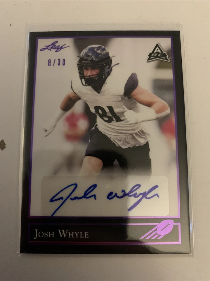 2021 Leaf Memories PURPLE 8/30 Josh Whyle #BG-JW3 Auto - Image 1 of 1
