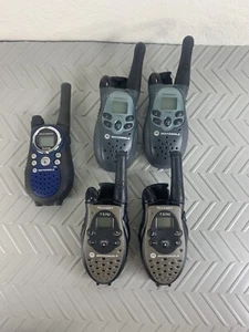 LOT OF 5 MOTOROLA TALKABOUT T5000 , T5710 , T6530 WALKIE TALKIES - Picture 1 of 5