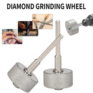 Disco de muela abrasiva de diamante de 0,79 pulgadas con mandril de montaje de 3 mm para herramienta giratoria - Imagen 1 de 10