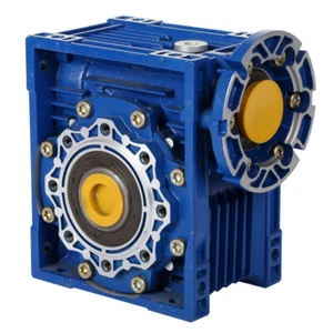 Caja de cambios helicoidal ángulo recto tamaño 90 relación 80:1 18 RPM motor listo tipo NMRV/FCNDK - Imagen 1 de 5