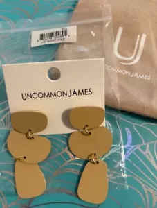 Uncommon James- NUDIST STATEMENT EARRINGS in NUDE * ABSTRACT * POST BACKS * NEW - Picture 1 of 3