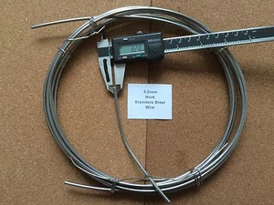 3,2 mm x 5 m 10 SWG Edelstahldraht Floristik Basteln Bonsai Angelköder - Bild 1 von 1