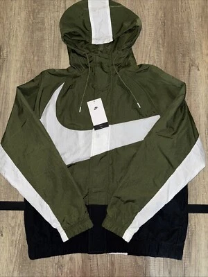 Nike Sportswear Big Swoosh Woven Track Jacket Green DD5967-326 Men's Medium NWT - Image 1 of 4