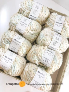 8 x RARE Crystal Palance MUSIQUE 9136 Dune Wool Cotton Bulky Lovely Fun Yarn! - Picture 1 of 3