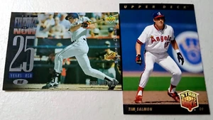 1994 Upper Deck Electric Diamond Tim Salmon The Future is Now &1993 Star Rookie - Picture 1 of 7
