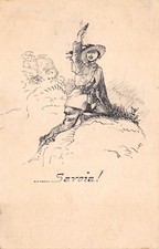 1659) WW1 SAVOIA! UFFICIALE DEI BERSAGLIERI ORDINA L'ASSALTO.
