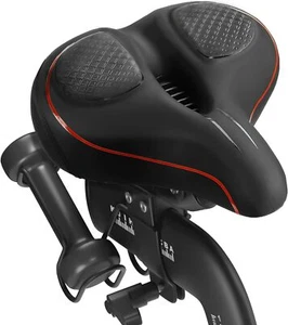 Mountain Gefedert Fahrrad & Sattel Herren & Damen Sitz mit Reflective Schwarz - Bild 1 von 20