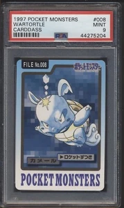 Pokémon Wartortle japonés 1997 Carddass PSA 9 como nuevo - Imagen 1 de 2