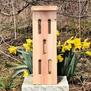 Red Cedar Butterfly House - 17" Handmade - Water Based Spar Urethane - Picture 1 of 8