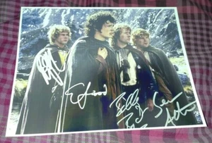 Hobbits x4 (lord of the rings) autograph pre print - Picture 1 of 1