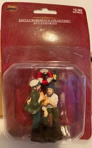 SANTA'S WORKBENCH Zubehör 2 plaudernde Matrosen - 2001 Weihnachtsdorf Figur - Bild 1 von 5