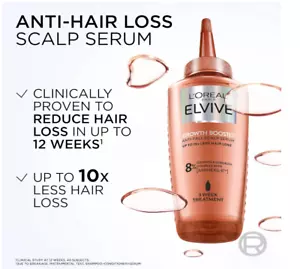 Suero para cuero cabelludo L'Oreal Paris ELVIVE Growth Booster 102 ml, tratamiento anti pérdida de cabello cuero cabelludo - Imagen 1 de 5