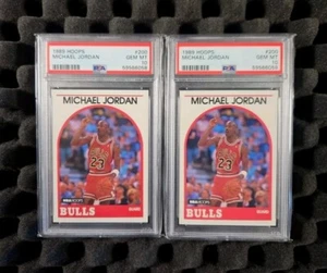 Michael Jordan PSA 10 Gem Mint 1989 Hoops Vintage Iconic Base Sequential Pair🔥 - Picture 1 of 4