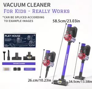 Kids Dyson Dupe Cordless Vaccum Cleaner REAL SUCTION USA Seller - Picture 1 of 6