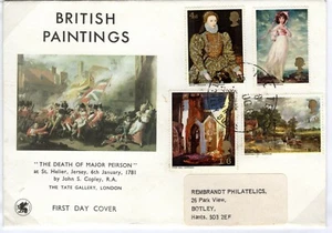 GB QEII FDC *British Paintings* ART First Day Cover 1968{samwells-covers}8b.17 - Picture 1 of 12
