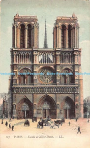 R179495 Paris. Facade de Notre Dame. LL. No 127. 1905 - Picture 1 of 2