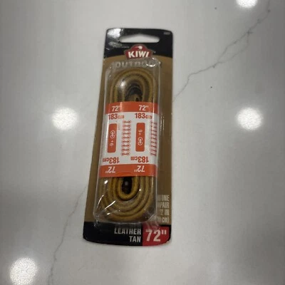 Kiwi Exterior Bota Encaje 72”-183 cm Cuero Tostado Nuevo En Paquete Envío Gratis Foto 1 de 4