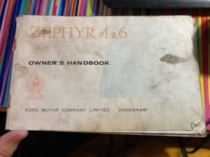 FORD ZEPHYR 4 & 6 1964 OWNER HANDBOOK - Picture 1 of 7