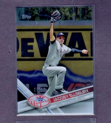2017 TOPPS CLEAR ACETATE RARE PARALLEL #197 JACOBY ELLSBURY SSP #/10 1:1007 ODDS - Изображение 1 из 2