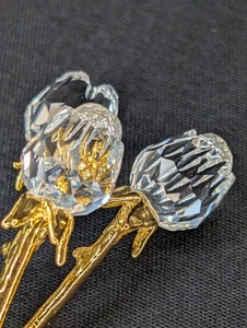 Swarovski Cristallo Ricordi Mazzo di Fiori con Scatola Oro 24K Classici Austria - Foto 1 di 6