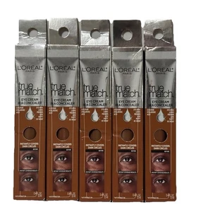 5 Pack L'Oreal True Match Eye Cream In A Concealer 0.40 oz Deep N9-10 - Picture 1 of 2