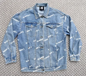 Ed Hardy Men's Denim Jacket Coat Diamante Extremely Rare UK Size XL - Picture 1 of 21