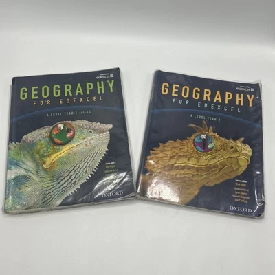 Geography Edexcel  A Level Revision Guides or Books for Years  1 and 2 Oxford - Image 1 of 4