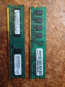 (2) Samsung 1GB 2Rx8 PC2-5300U-555 - 12 - E3 RAM memory sticks - Bild 1 von 2