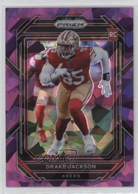 2022 Panini Prizm Rookies Purple Ice Prizm /225 Drake Jackson #396 Rookie RC - Image 1 of 2