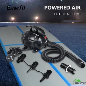 500W Electric Air Pump Air track Inflatable Gymnastics Mat 3 Nozzles Adaptor - Picture 1 of 12