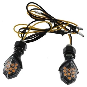 2x Motorrad LED Miniblinker Blinkleuchte klares Glas M8x1.25 E-geprüft - Bild 1 von 7