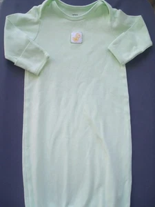 Vestiti bambina ragazzo nuovi senza etichette vintage Carter's verde anatra pulcino pigiama - Foto 1 di 2