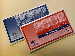 2002 P & D US Mint Uncirculated Set 10 Coins OGP Original Envelope BU - Picture 1 of 1