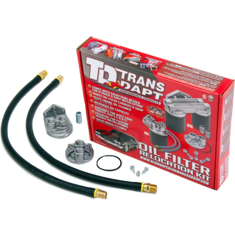 1122 Transdapt Oil Filter Relocation Kit for Chevy Olds Suburban Express Van - Image 1 of 1