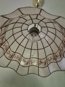 Schöne alte Perlmutt  Hängelampe Vintage Retro Antik - Bild 1 von 2