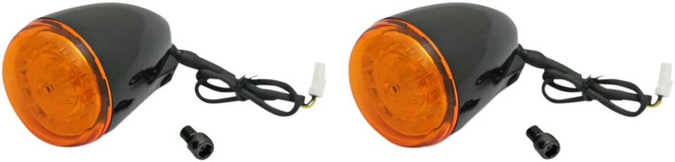 Señales de giro delanteras LED ámbar negro personalizadas Dynamics ProBeam 14-19 Indian Foto 1 de 2