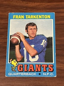 1971 Topps Football Fran Tarkenton #120 New York Giants 1971FT3 - Bild 1 von 3