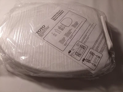 Toto SS114 #01 SoftClose удлиненное закрытое переднее сиденье и крышка унитаза - хлопок - Изображение 1 из 4