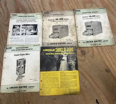 Lista de manuales y piezas de soldadores de arco Lincoln IM-179-G /IM 114-C /IM-127-B (a6) Foto 1 de 4
