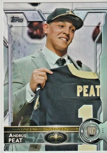 2015 Topps New Orleans Saints Andrus Peat #485 -ROOKIE- - Bild 1 von 1