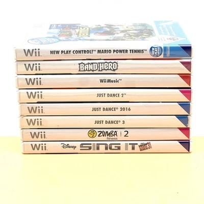 LOTTO 8 Giochi Nintendo Wii - Just Dance Mario Power Tennis - Immagine 1 di 4
