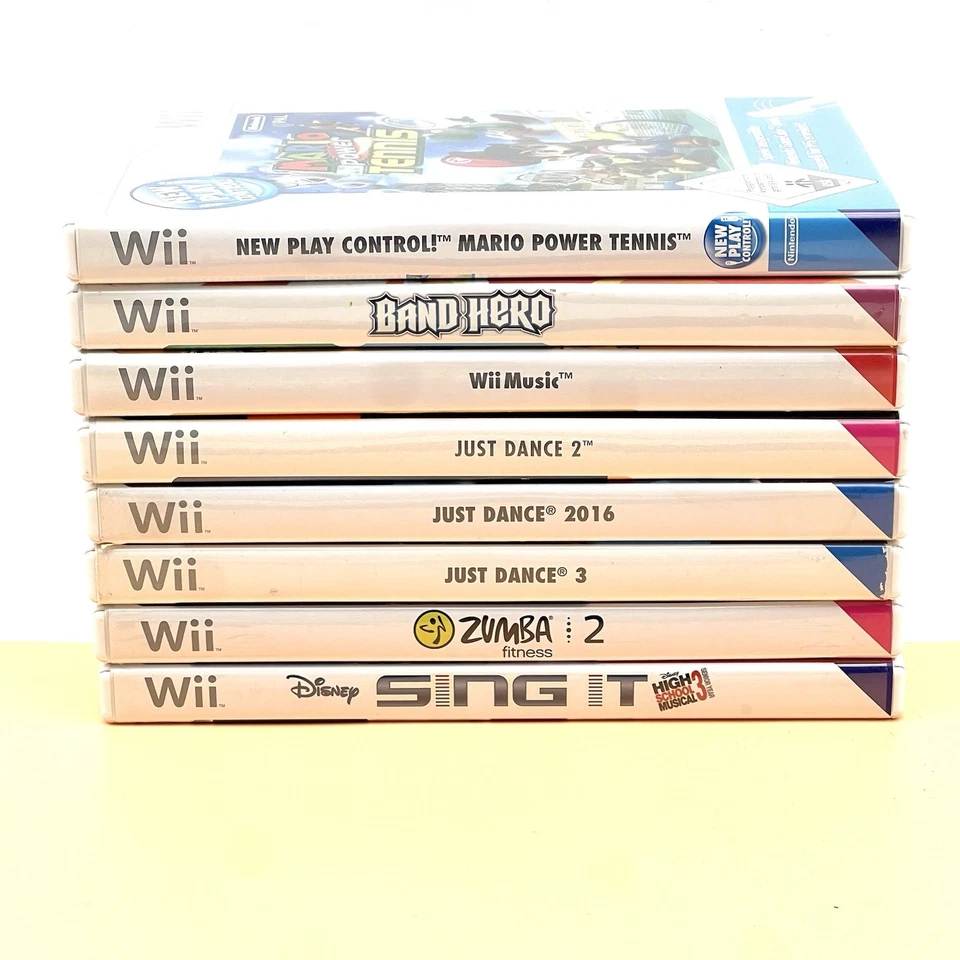 LOTTO 8 Giochi Nintendo Wii - Just Dance Mario Power Tennis - Immagine 1 di 4