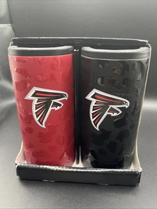 Atlanta Falcons 12 oz Slim Can Coolie Set Nero/Rosso - Foto 1 di 3