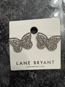 Pendientes Lane Bryant Estrás Mariposas Mariposas Pendientes Nuevos - Imagen 1 de 2