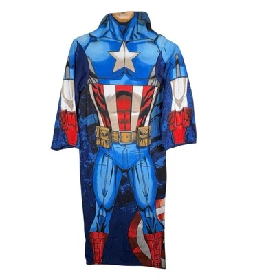 Manta polar Marvel Capitán América con mangas suave cómoda adulto talla 45x71 Foto 1 de 4