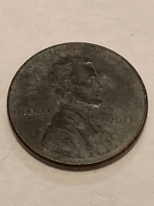 2013 Lincoln Cent penny missing clad layer observe & reverse - Picture 1 of 2