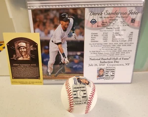 Colección Salón de la Fama Derek Jeter - Tarjeta fotográfica, postal, MLB ROMLB ¡Sello! - Imagen 1 de 6
