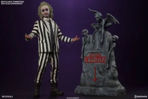 BEETLEJUICE (Michael Keaton) with TOMBSTONE 1/6 Action Figure 30 cm SIDESHOW - Imagen 1 de 13