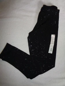 New Girl's Favorite Leggings By SO Size L (10/12) Black Sparkly - Picture 1 of 3